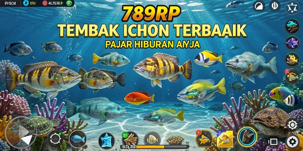 Screenshot gameplay 789RP yang menampilkan aksi tembak ikan seru.