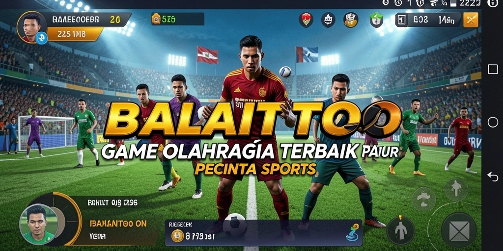 Gameplay BALAITOTO yang seru dengan aksi olahraga yang mendebarkan.