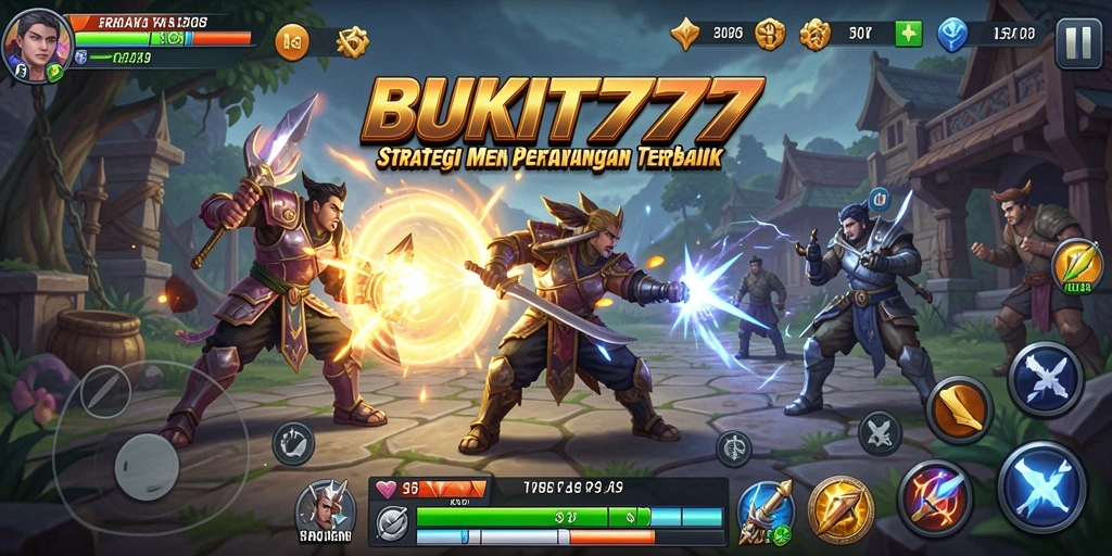 Screenshot utama BUKIT777 menunjukkan aksi mendebarkan dalam permainan strategi.