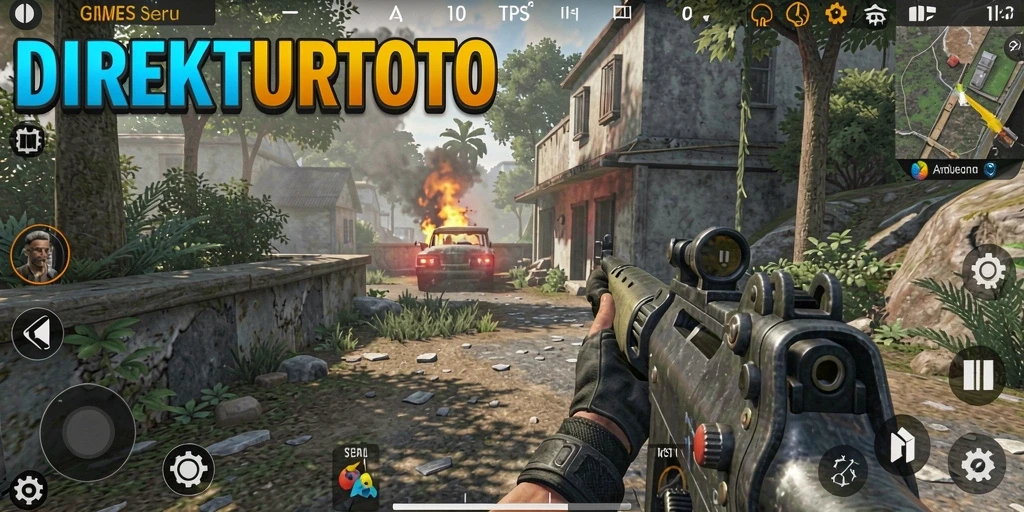 Tampilan gameplay seru dari DIREKTURTOTO dengan aksi menegangkan.