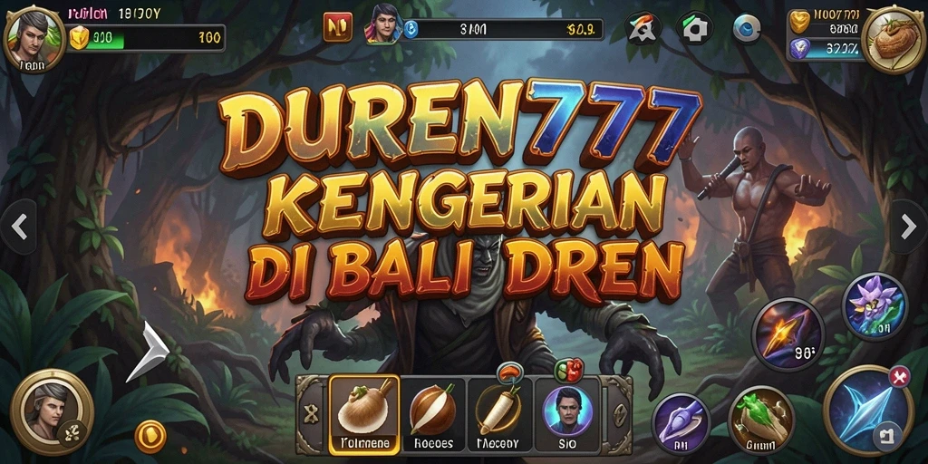 Screenshot Gameplay DUREN777 menampilkan suasana menyeramkan dan mencekam.