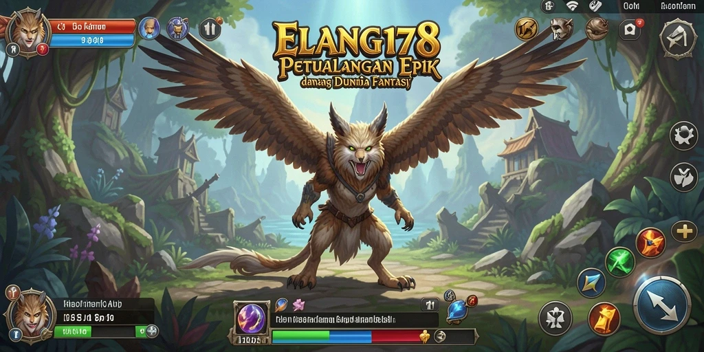 Screenshot ELANG178 menunjukkan aksi seru dalam pertempuran RPG.