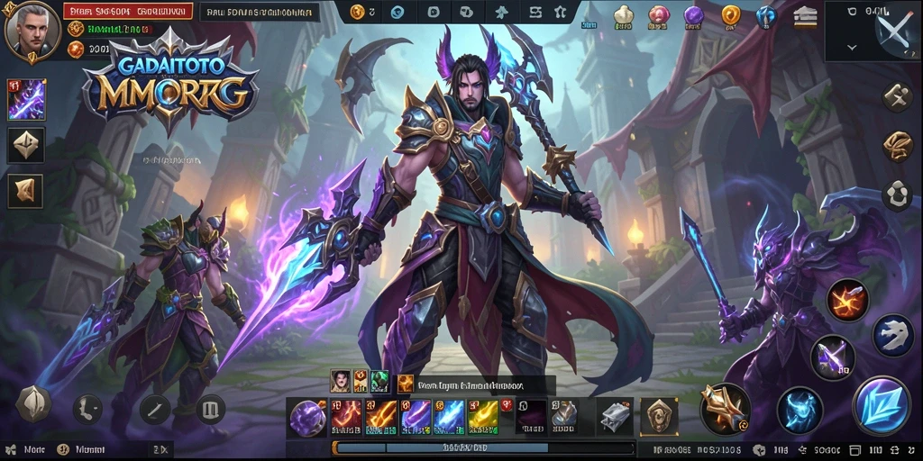 Tampilan menarik dari gameplay GADAITOTO yang penuh aksi MMORPG.