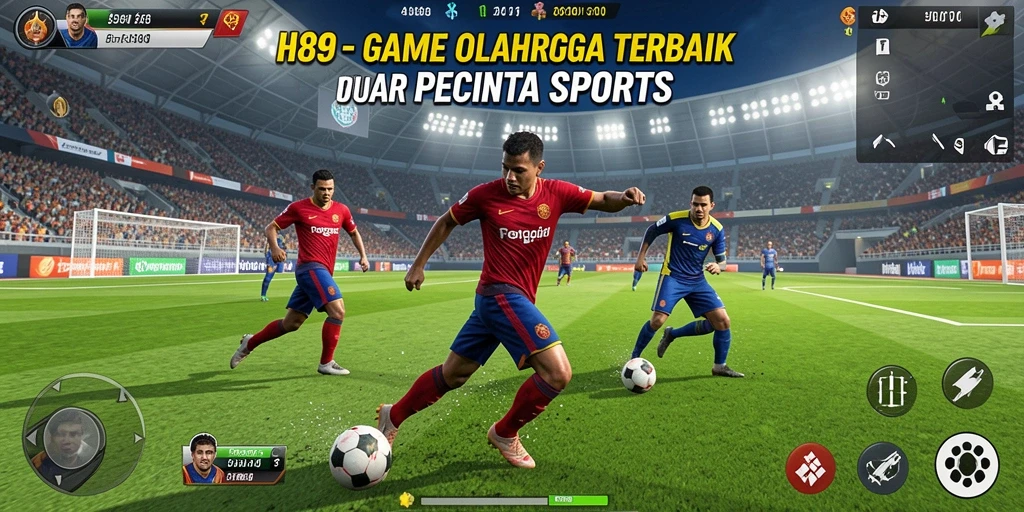 Screenshot H89 menampilkan aksi seru dalam permainan olahraga.
