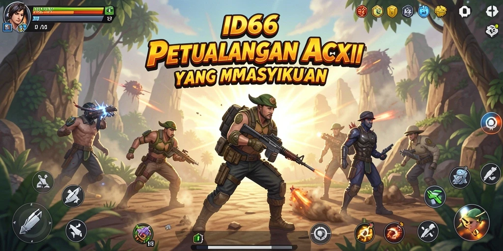 Screenshot gameplay ID66 menampilkan aksi pertempuran yang mendebarkan.