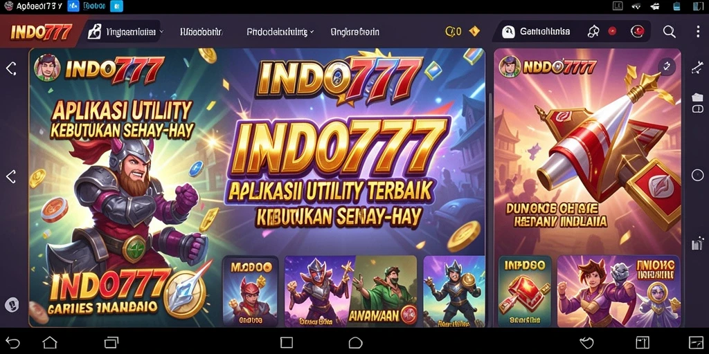 Tampilan antarmuka INDO777 yang intuitif dan mudah digunakan.