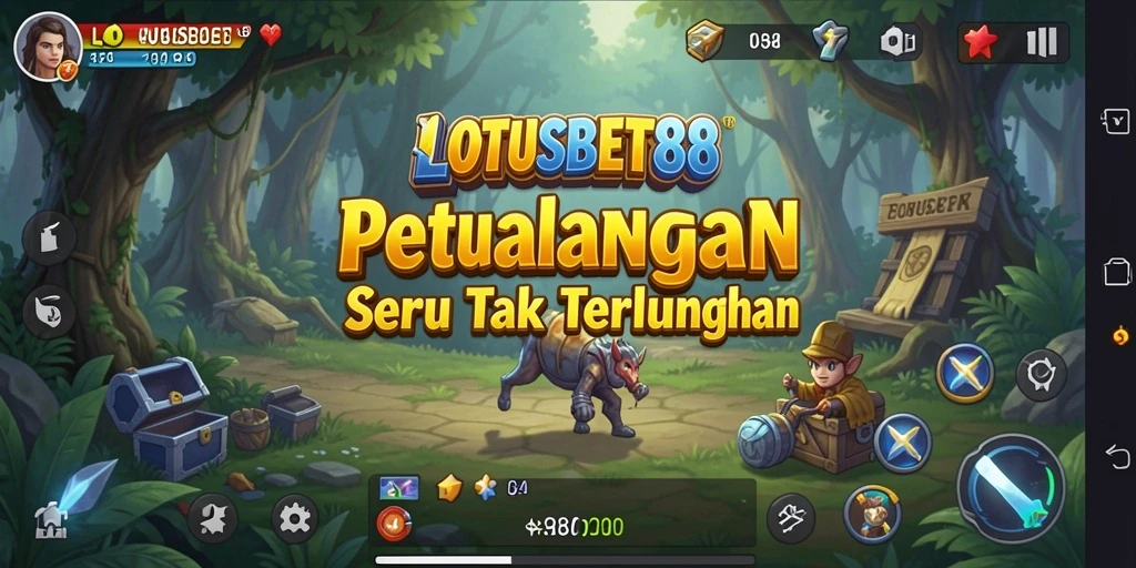 Tampilan gameplay LOTUSBET88 yang menarik dalam dunia petualangan.