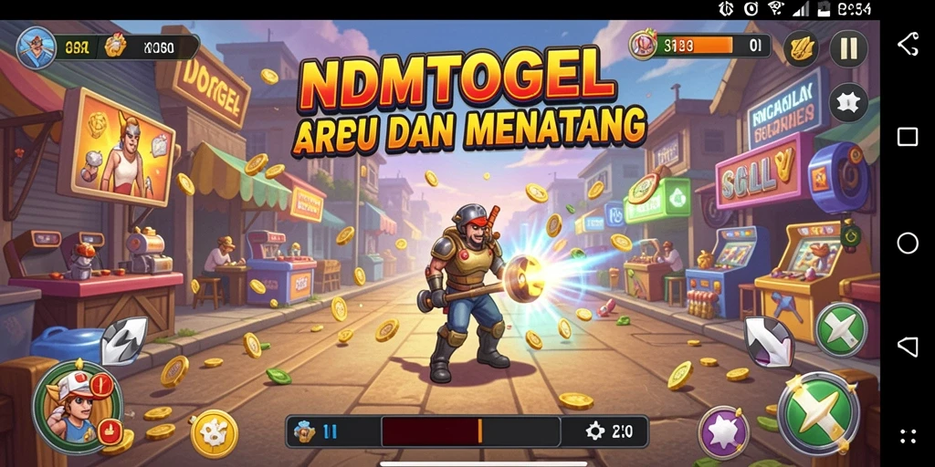 Tampilan gameplay menegangkan NDMTOGEL dengan berbagai tantangan.
