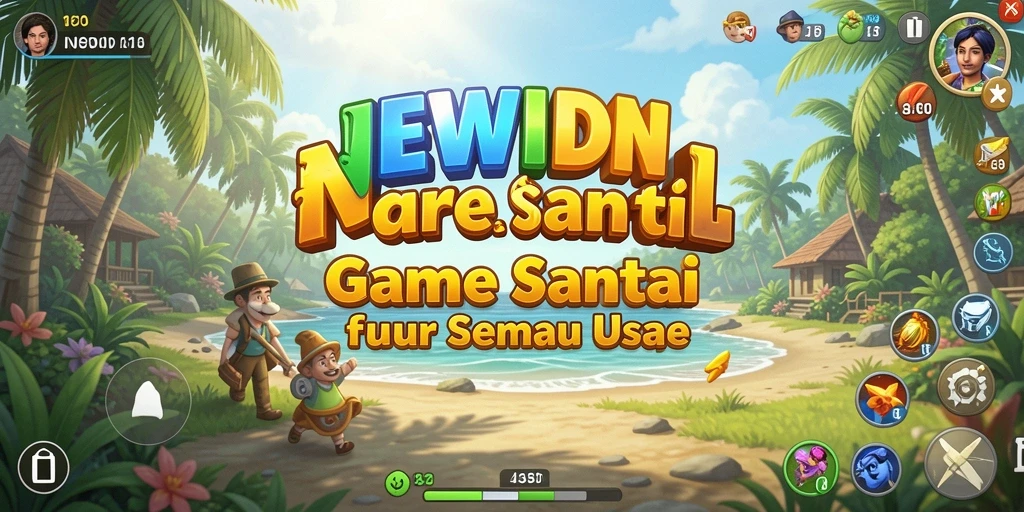 Tampilan gameplay <strong>NEWIDN</strong> yang berwarna-warni dan menarik.