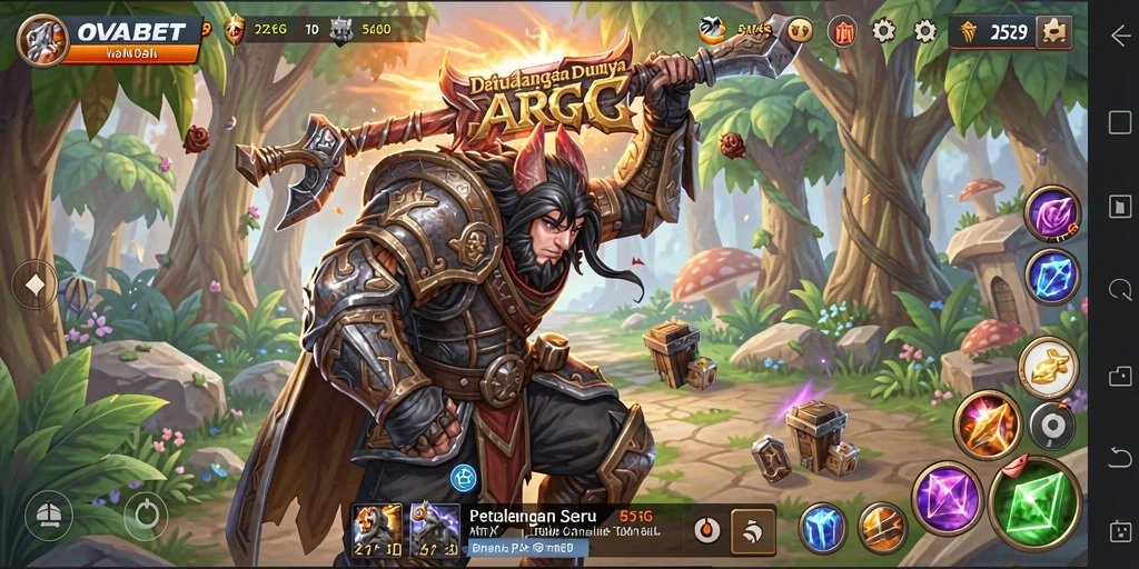 Tampilan gameplay ARPG yang mendebarkan dan penuh aksi.