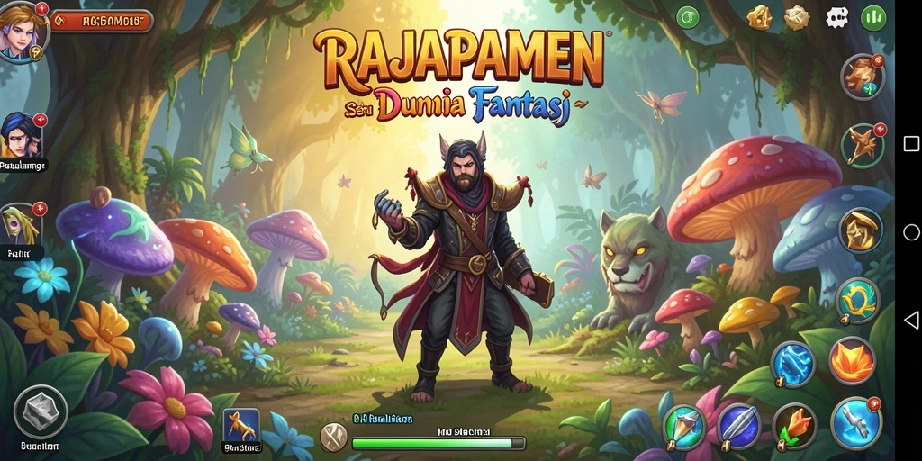 Screenshot utama RAJAPAMEN menampilkan gameplay yang penuh aksi dan petualangan.
