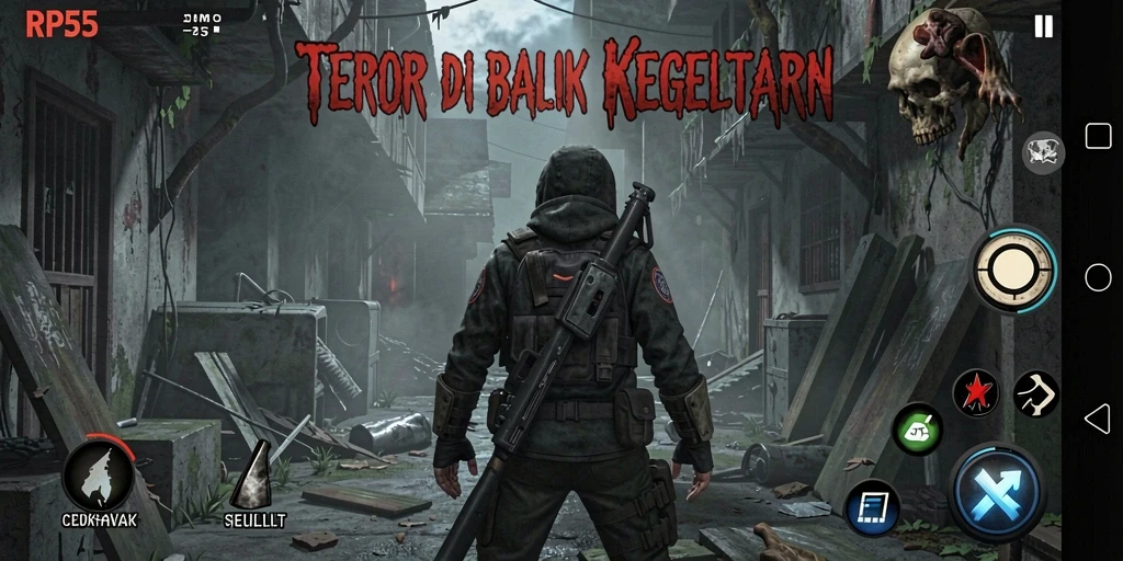 Screenshot gameplay RP55 yang menunjukkan momen-momen menegangkan.
