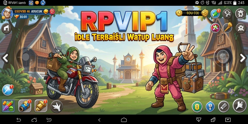 Tangkapan layar dari gameplay RPVIP1 yang menampilkan karakter dalam aksi Idle.
