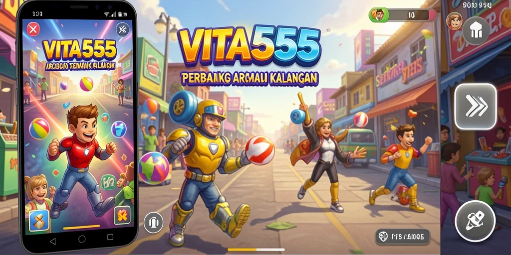 Gameplay seru dan menantang dari VITA555 dengan grafis menarik.