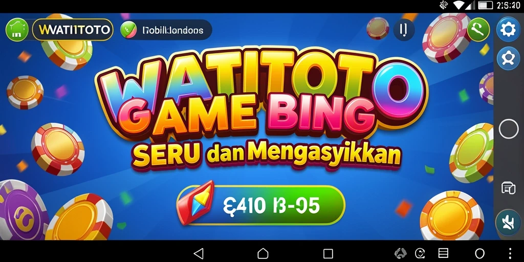 Tampilan gameplay Bingo yang seru dan menarik di WATITOTO.