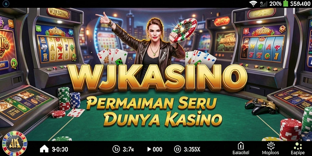 Tampilan gameplay seru di WJKASINO saat bermain poker.